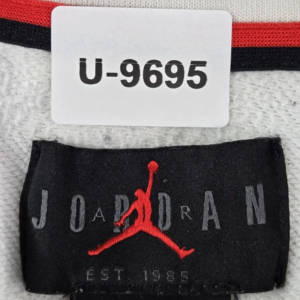 Jordan‎ Men Hoodie S White Graphic Print Big Logo Air Jumpman
